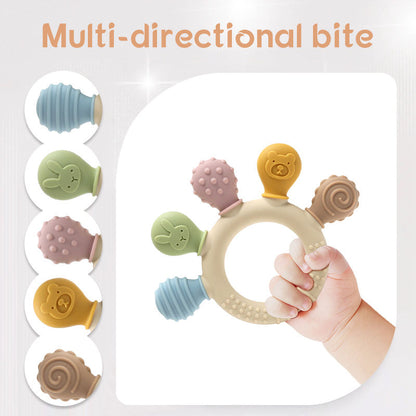 Baby Soothing Teething Baby Teethers Chew Toy Food Grade Silicone