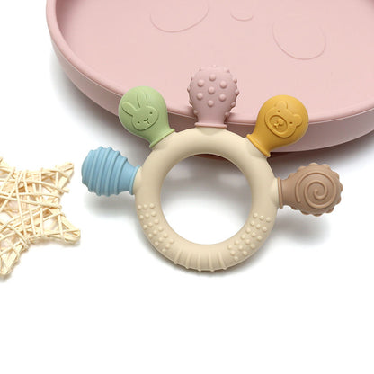 Baby Soothing Teething Baby Teethers Chew Toy Food Grade Silicone