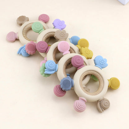 Wooden Rudder Infant Teether for Baby's Teething Stage
