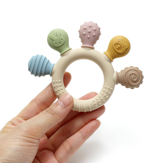 Baby Soothing Teething Baby Teethers Chew Toy Food Grade Silicone